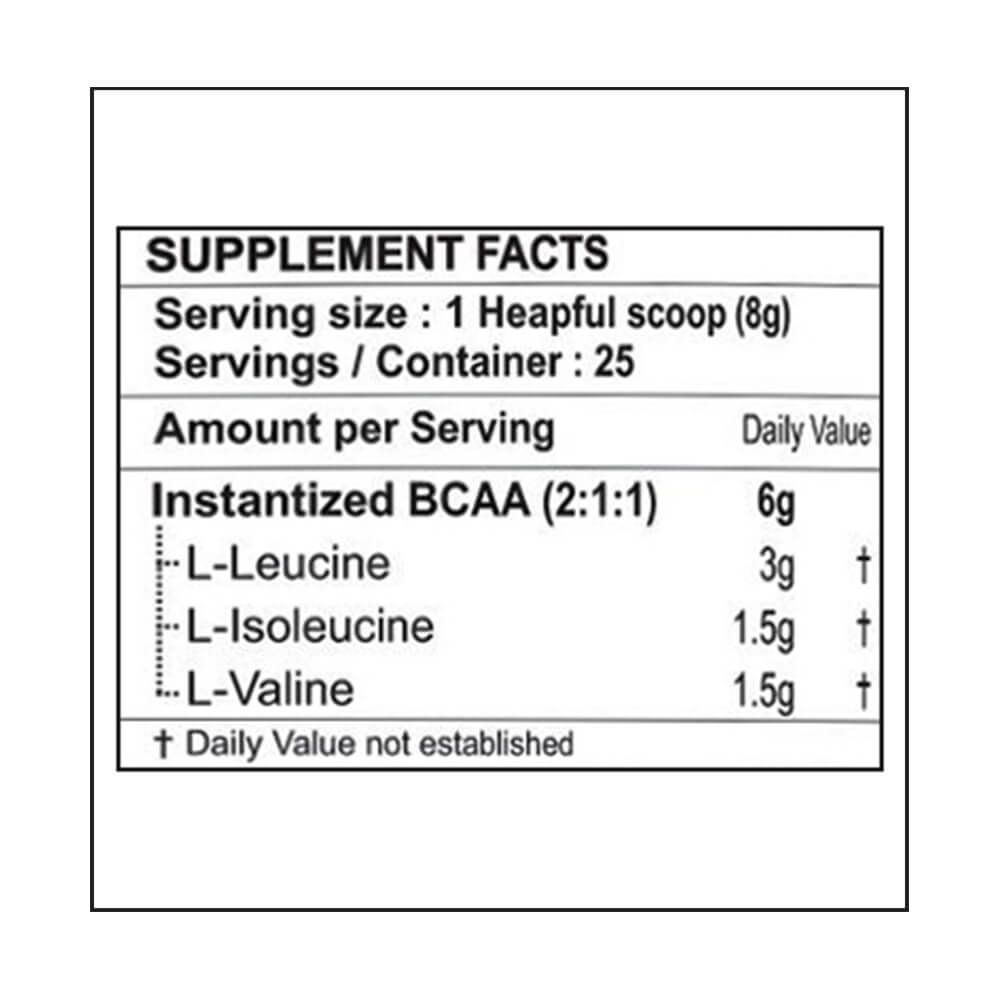 supplement - Sinew Nutrition Instantized BCAA 6000,  0.44 lb  Tangy Orange 