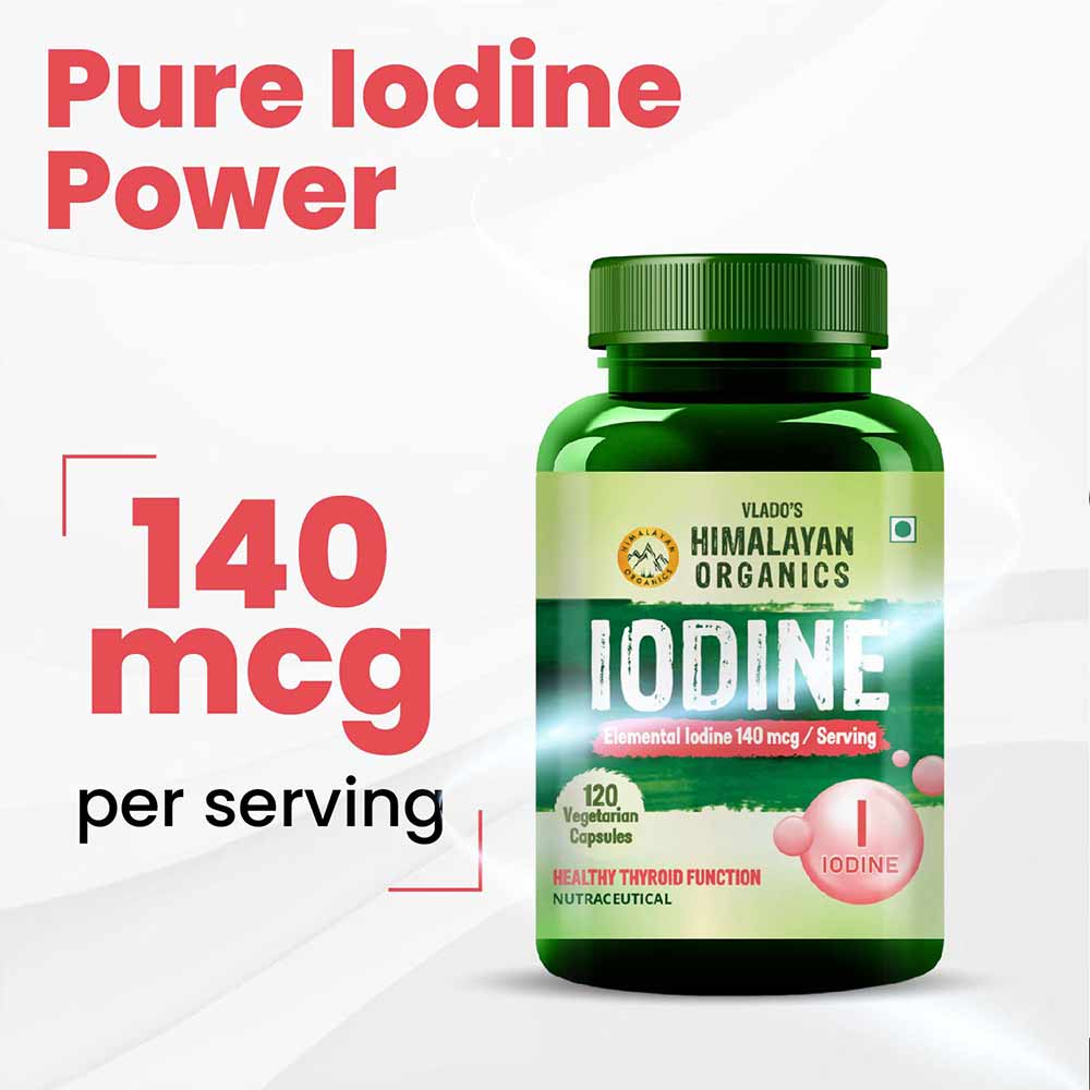 3 - Vlado's Himalayan Organics Iodine,  120 veggie capsule(s) 