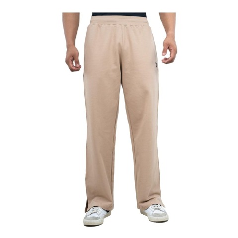 1 - Athflex Men's Straight Fit Classic Workout Pants,  Cream  Small 