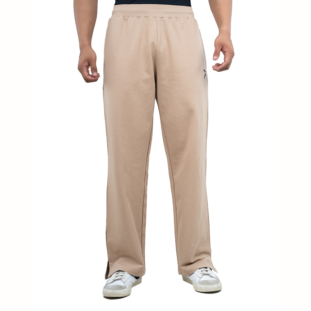 1 - Athflex Men's Straight Fit Classic Workout Pants,  Cream  Small 