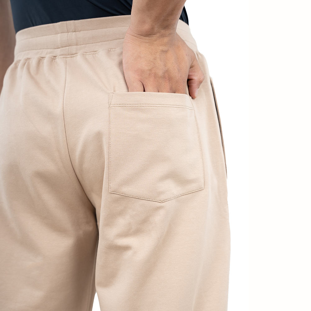 5 - Athflex Men's Straight Fit Classic Workout Pants,  Cream  Small 
