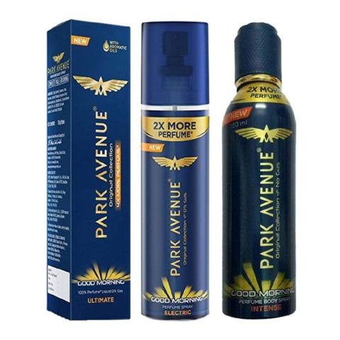 Park Avenue Intense Ultimate and Electric Deo Combo of 3,  150 ml  for Men 