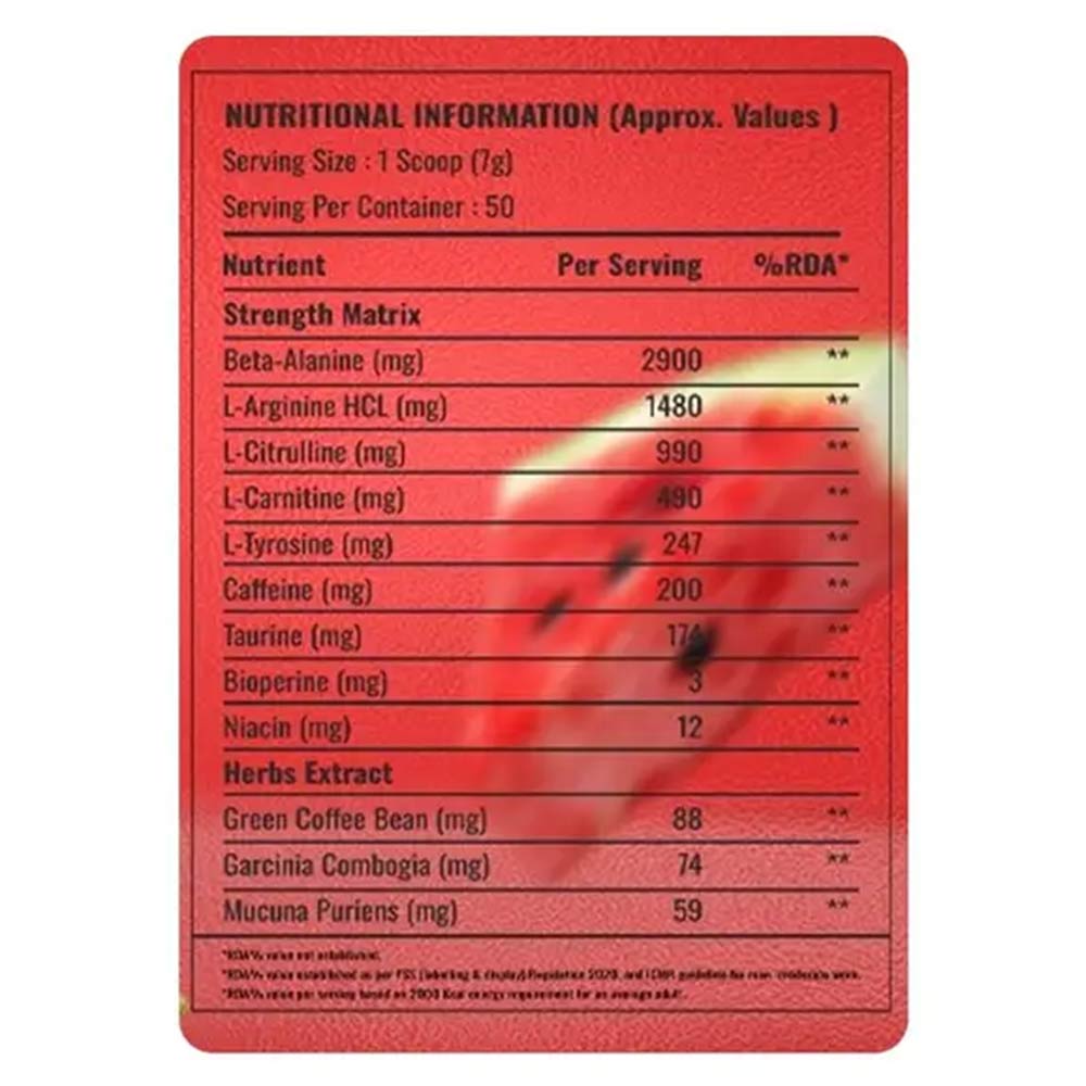 3 - Muscle Garage R-50 GOAT Pre-Workout,  0.77 lb  Watermelon 