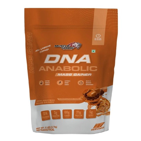1 - Muscle Garage DNA Anabolic Mass Gainer,  6 lb  Choco Caramel 