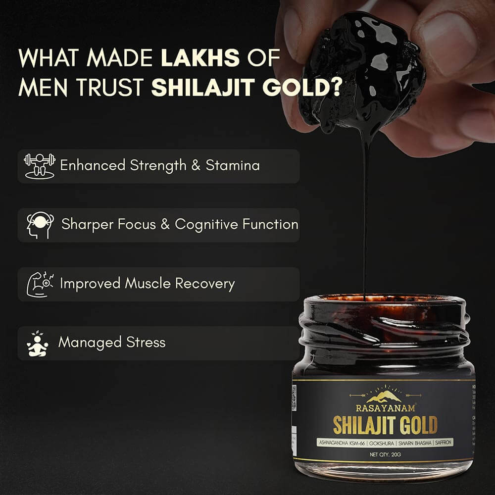4 - Rasayanam Shilajit Gold Resin,  20 g 