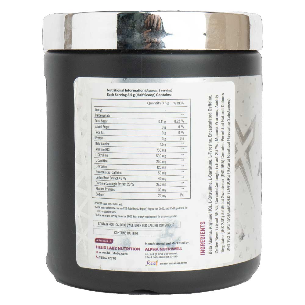 3 - Helixlabz Pre Rider Pre-Workout,  0.33 lb  Fruit Punch 