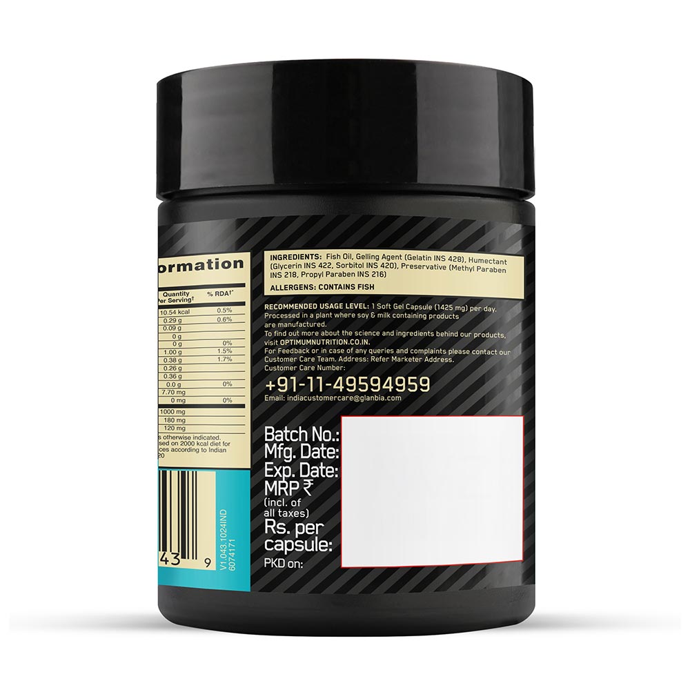 11 - ON (Optimum Nutrition) Fish Oil,  60 softgels 