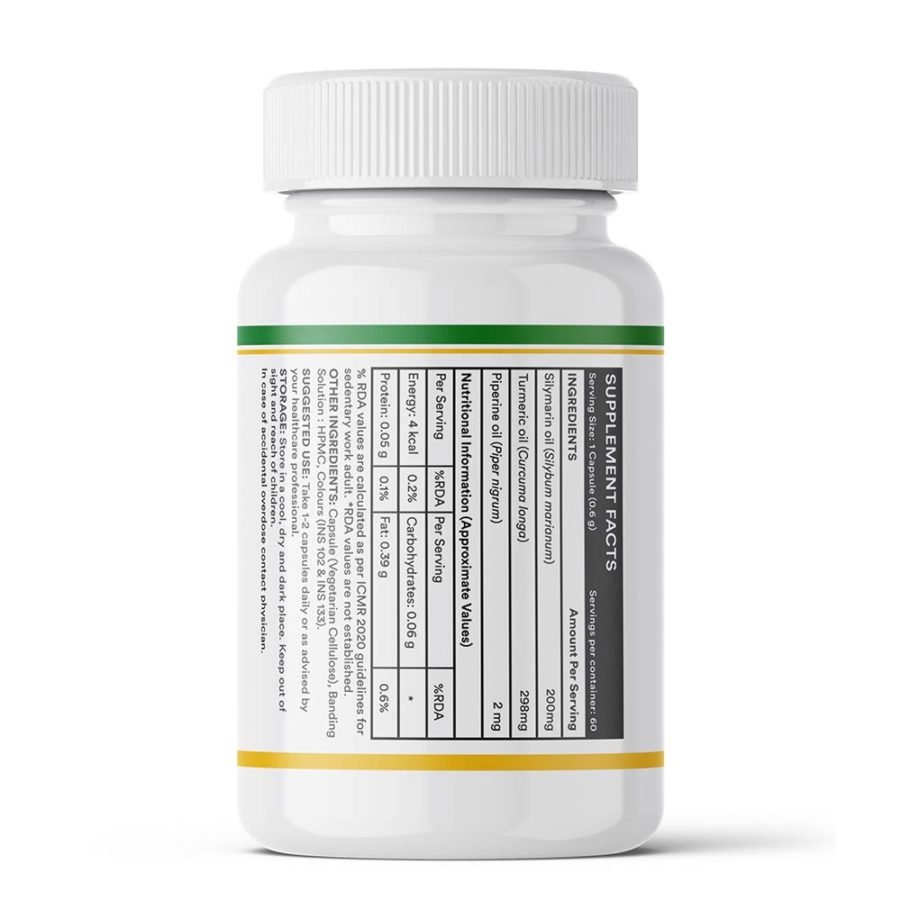 2 - INLIFE Silymarin with Turmeric & Piperine Oil Livostamin,  60 veggie capsule(s) 