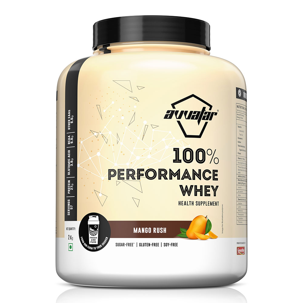 1 - Avvatar 100% Performance Whey,  4.4 lb  Mango Rush 