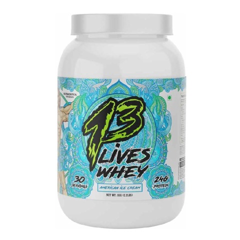 1 - 13 Lives Whey Protein,  2.2 lb  American ice Cream 