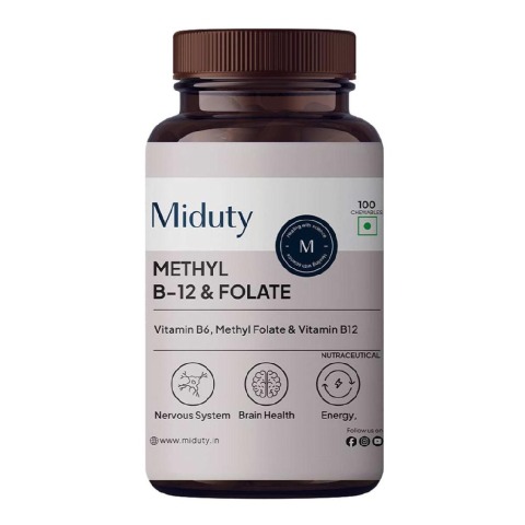 1 - Miduty Methyl B-12 & Folate,  100 chewable tablet(s)  Unflavoured 