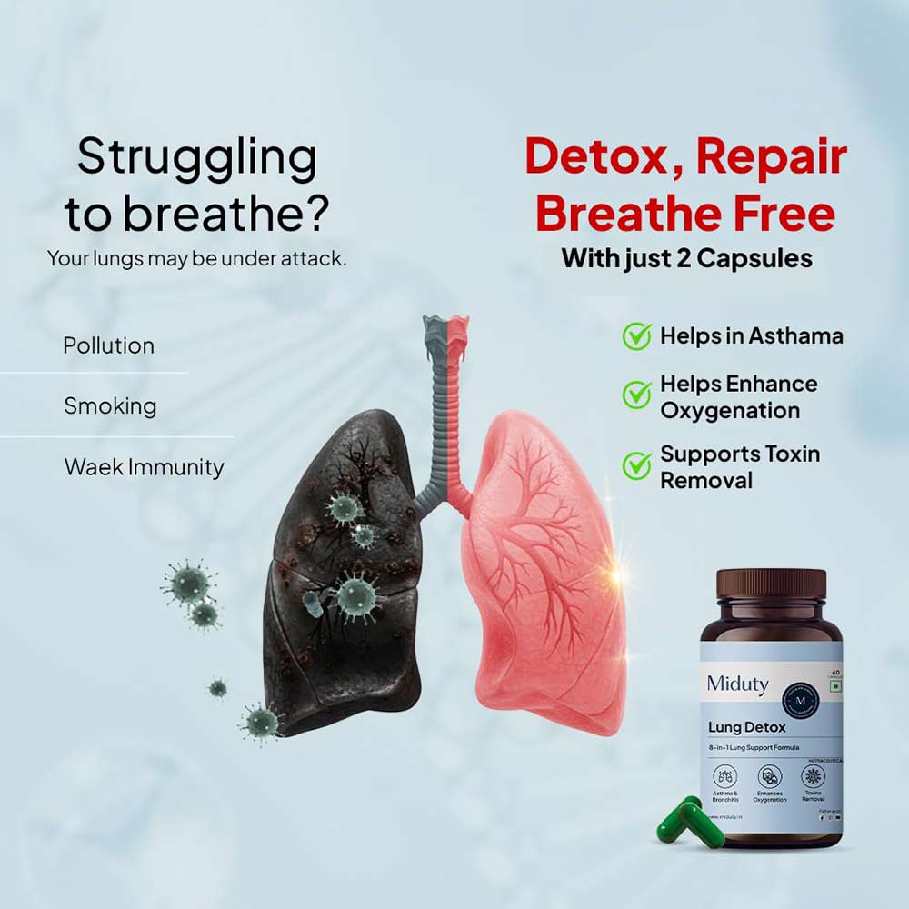 9 - Miduty Lung Detox,  60 capsules 