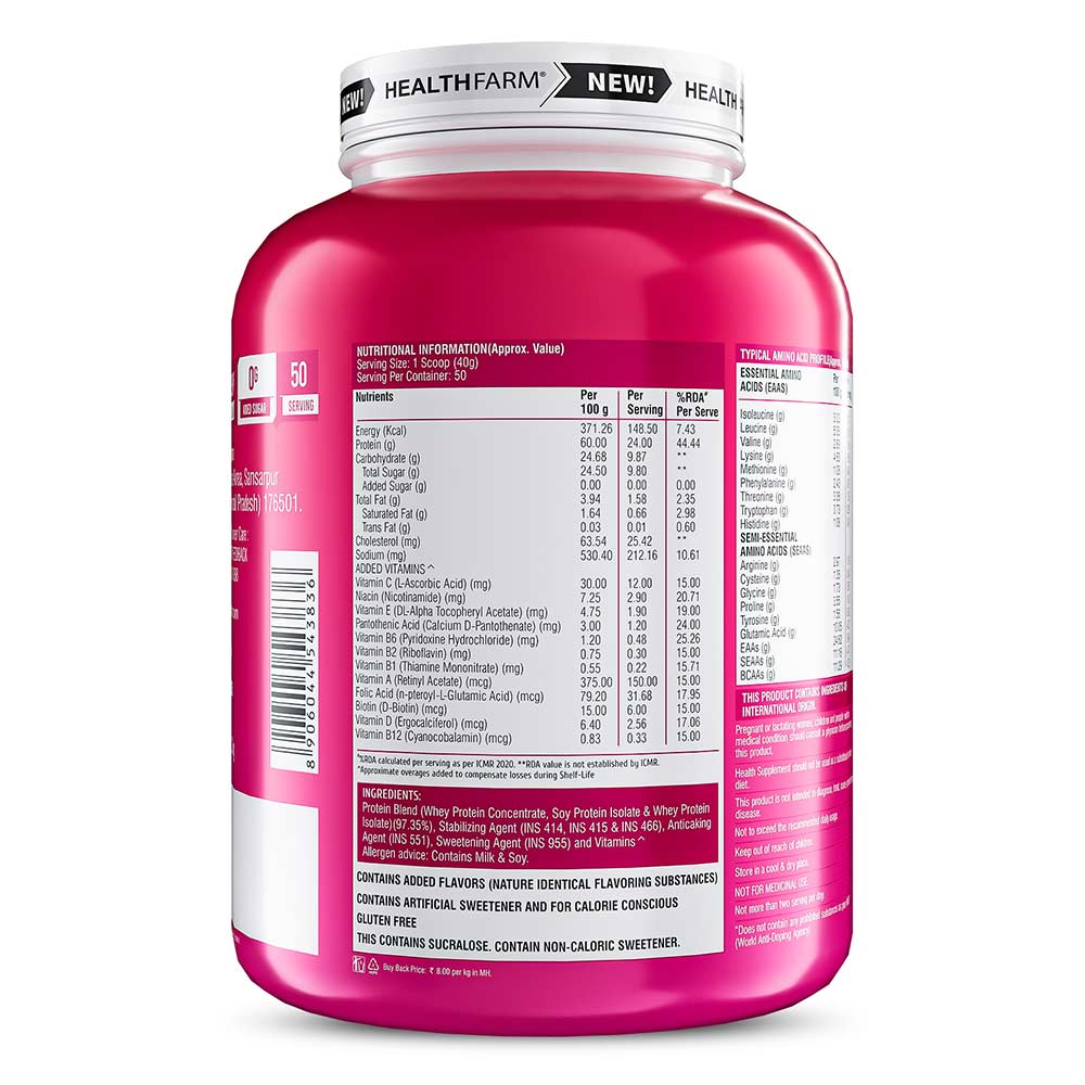 3 - Healthfarm MeFirst Whey Protein,  4.4 lb  Caramel Strawberry 