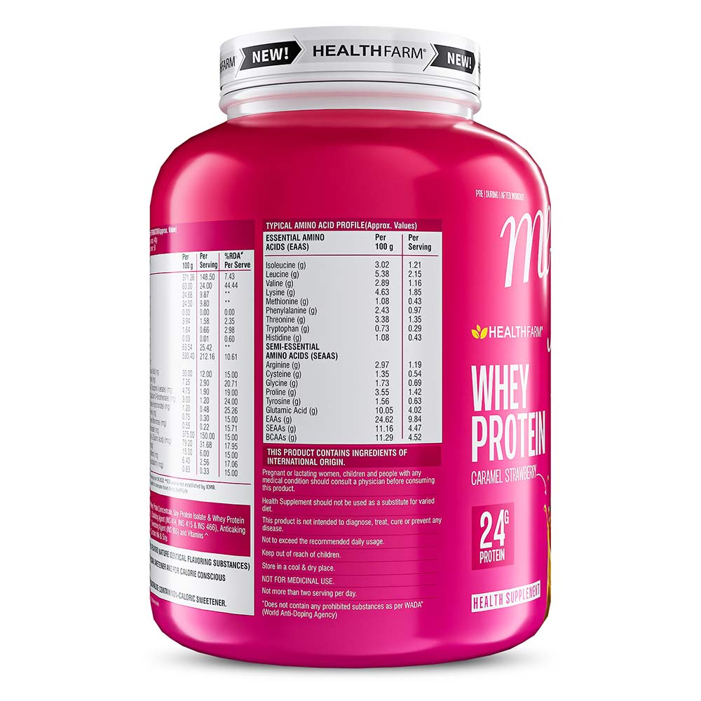 4 - Healthfarm MeFirst Whey Protein,  4.4 lb  Caramel Strawberry 