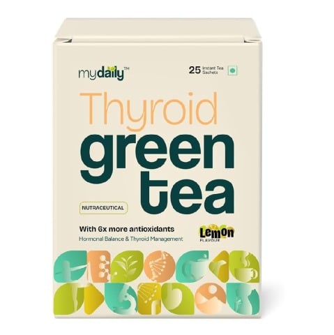 1 - myDaily Thyroid Green Tea,  25 sachets/pack  Lemon 