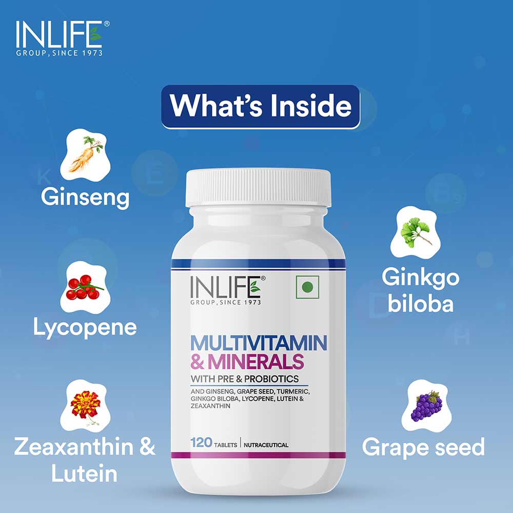 4 - INLIFE Multivitamin & Minerals,  120 tablet(s)  Unflavoured 