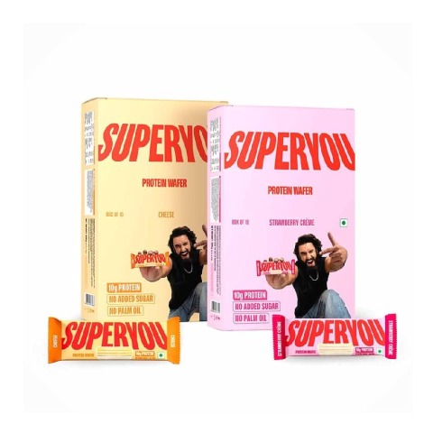 1 - Superyou Protein Wafer Bars Combo,  10 bar(s)  Strawberry Creme & Cheese 