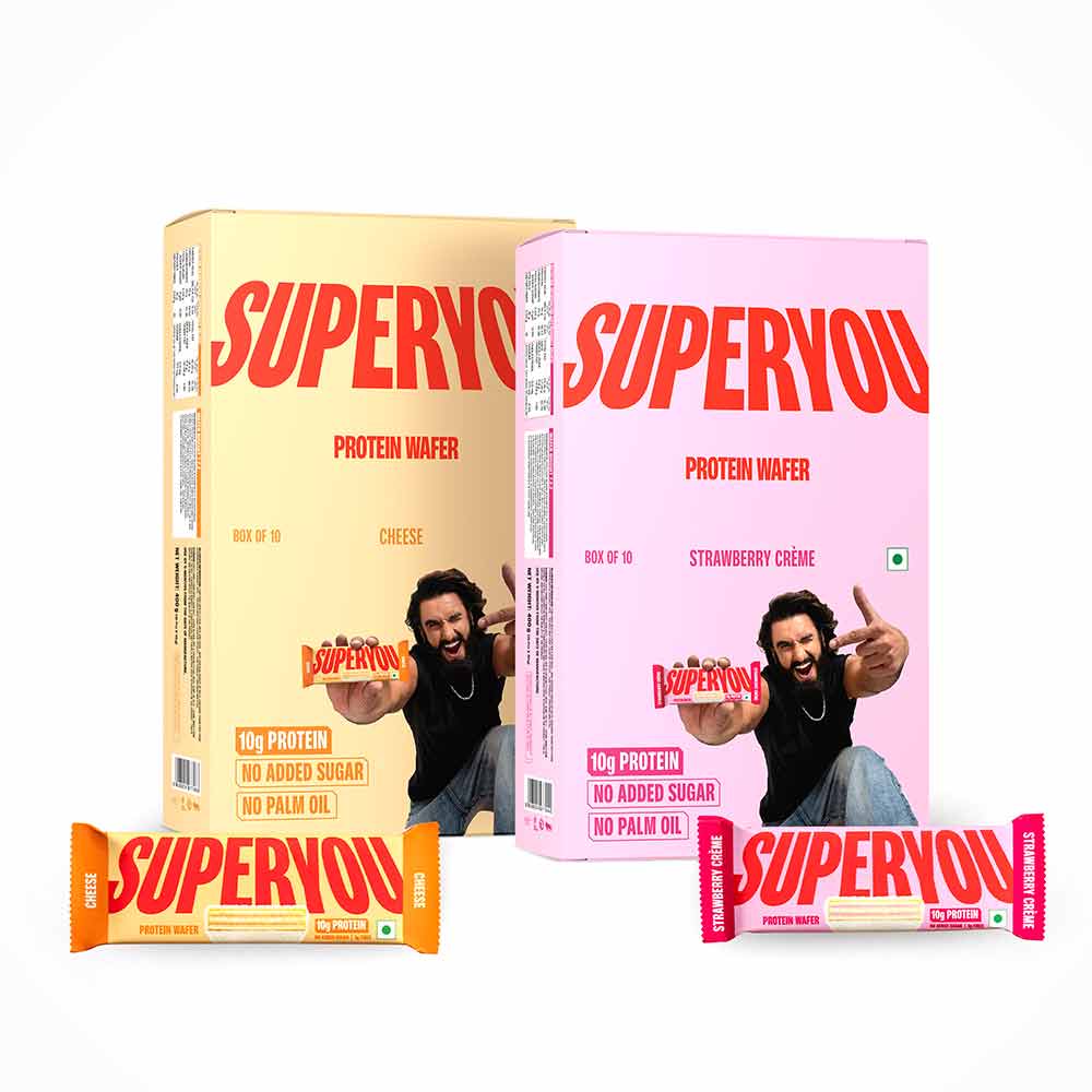 1 - Superyou Protein Wafer Bars Combo,  10 bar(s)  Strawberry Creme & Cheese 