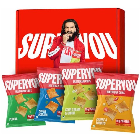 1 - Superyou Multigrain Protein Chips,  4 Piece(s)/Pack  Assorted 