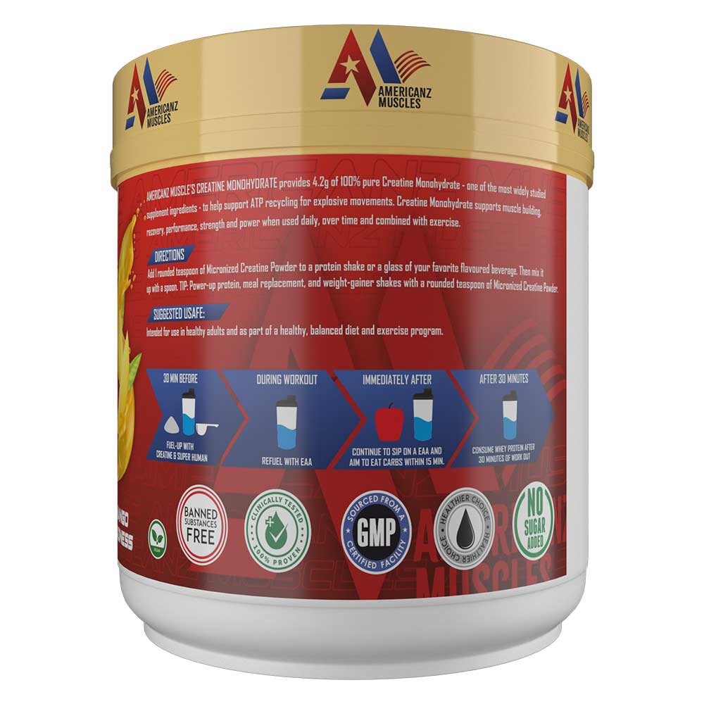 2 - Americanz Muscles Creatine Monohydrate,  Mango Madness  0.66 lb 