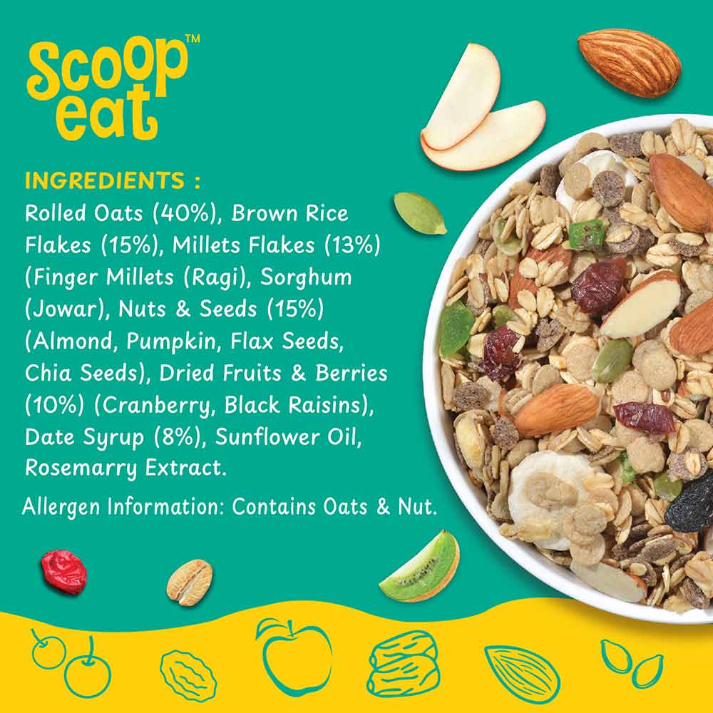 2 - Scoopeat Millet Muesli,  750 g  High Protein 