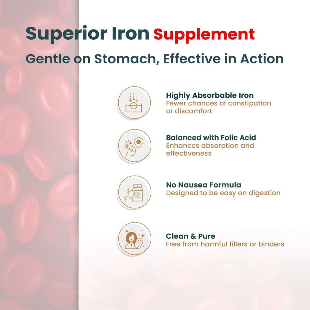 3 - Vaamveda Iron & Folic Acid,  Unflavoured  60 tablet(s) 