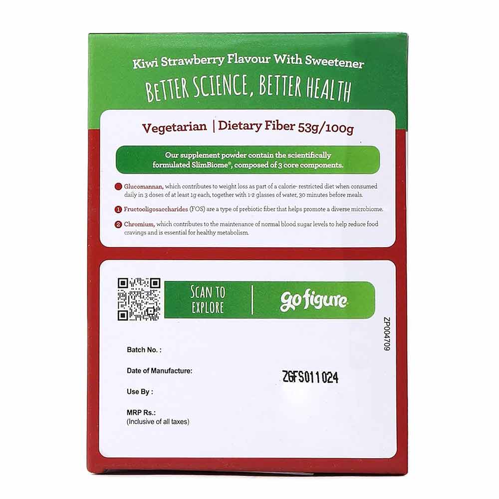 4 - GoFigure Pre Meal Supplement Powder Shot,  21 sachets/pack  Strawberry & Kiwi 