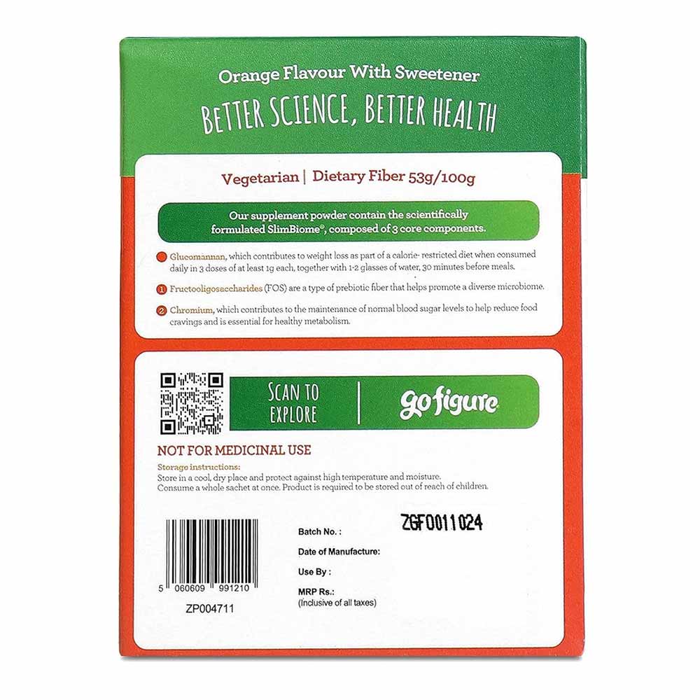 4 - GoFigure Pre Meal Supplement Powder Shot,  21 sachets/pack  Orange 