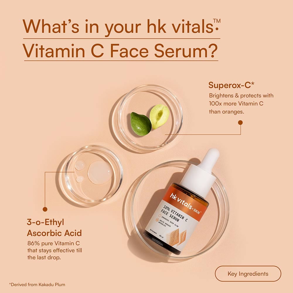 9 - HK Vitals 10% Vitamin C Serum, 30 ml for All Skin Types