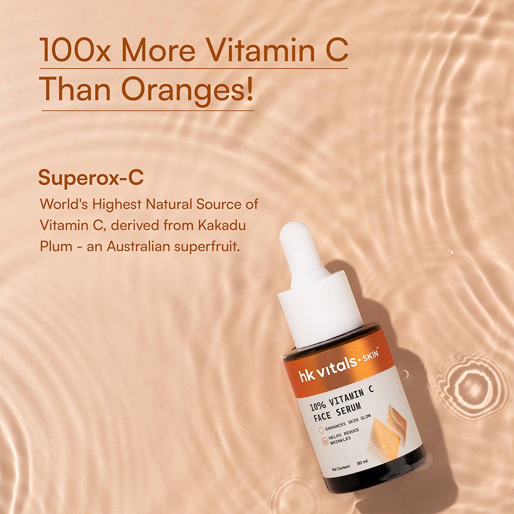 7 - HK Vitals 10% Vitamin C Serum, 30 ml for All Skin Types