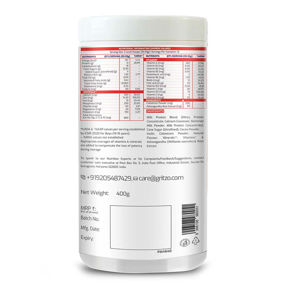 2 - Supermilk Height+ for Boy 13+ years,  400 g  Cafe Mocha  13+ Yrs  Boy  Height+ 