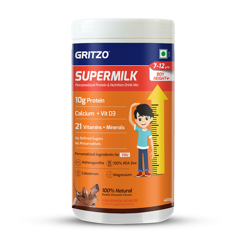 Supermilk Height+ for Boy 7 to 12 years,  400 g  Double Chocolate  7-12 Yrs  Boy  Height+ 