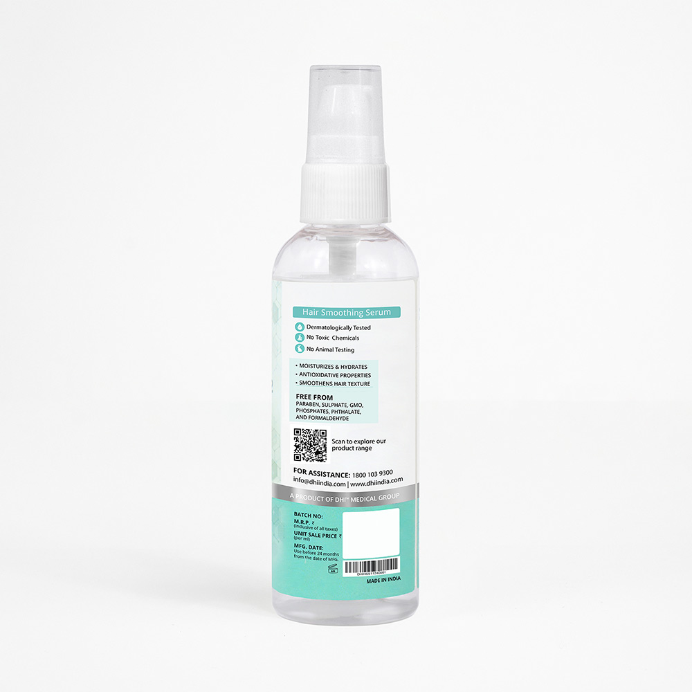 2 - DHI Hair Smoothing Serum,  100 ml  for Dry & Frizzy Hair 