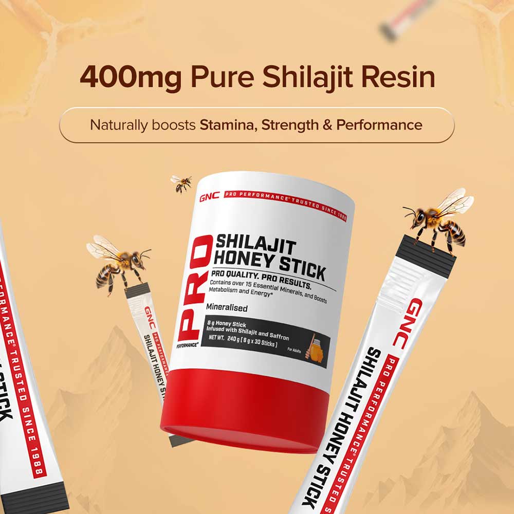 6 - GNC Pro Performance Shilajit Honey Stick,  30 sachets/pack 