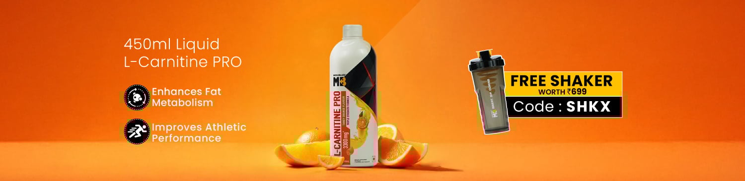MuscleBlaze Liquid L-Carnitine PRO 450 ml | Free Shaker | SHKX