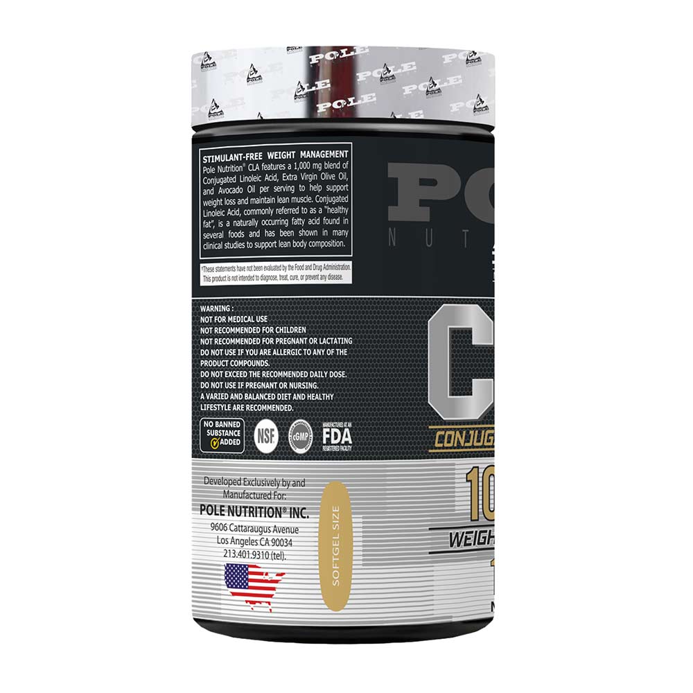 3 - Pole Nutrition CLA 1000mg,  120 softgels 