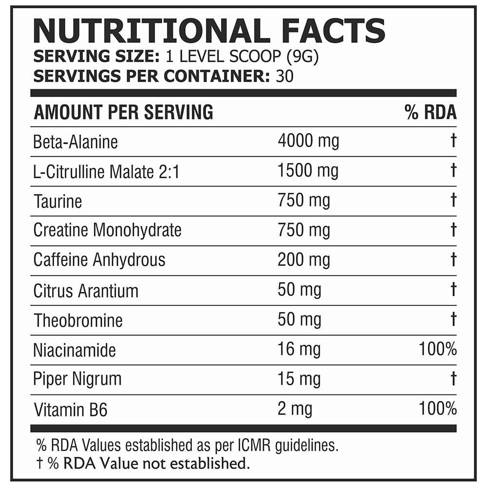 2 - Pole Nutrition Teazer Pre Workout,  0.59 lb  Tropical Orange 