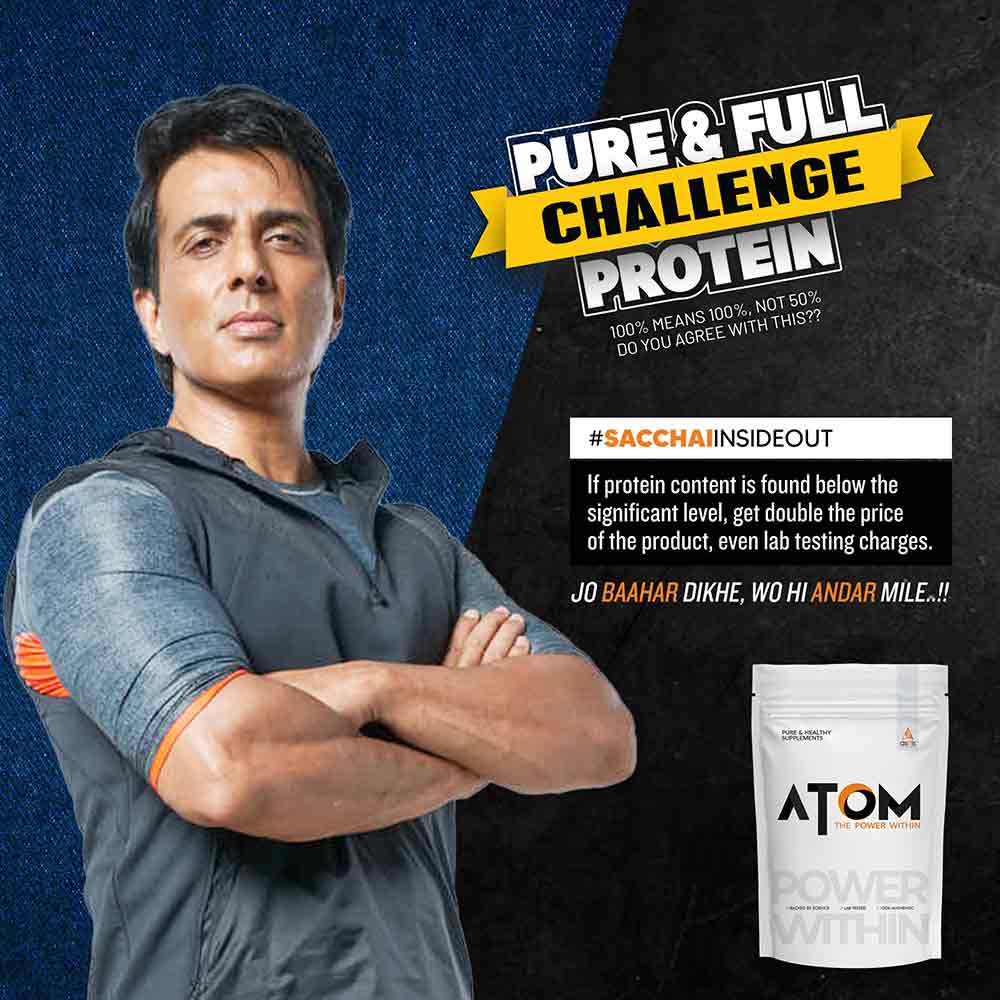 5 - AS-IT-IS Nutrition ATOM Whey Protein with Enzymes,  8.8 lb  Mango Fusion 