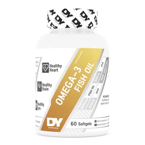 1 - DY Nutrition Omega-3 Fish Oil,  60 softgels 