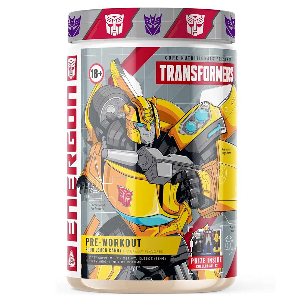 1 - Core Nutritionals Transformers Energon Pre Workout,  0.85 lb  Sour Lemon Candy 
