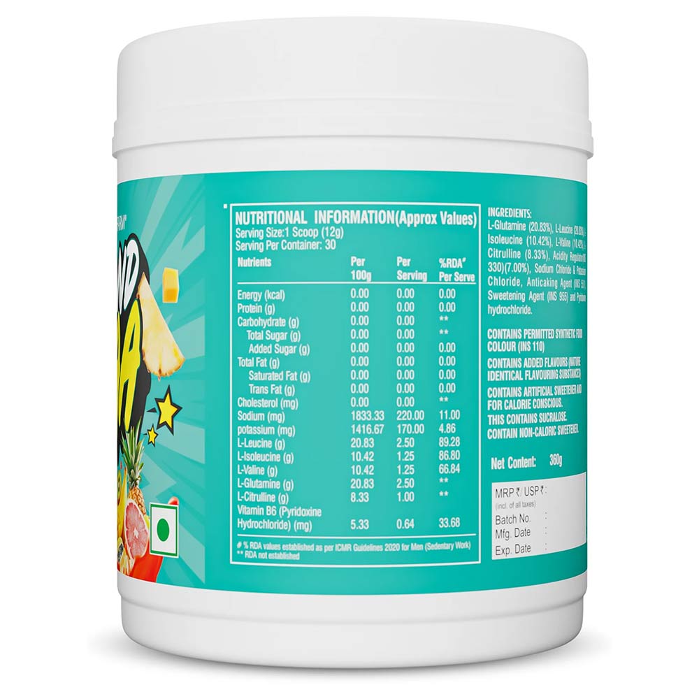 4 - Healthfarm Beyond BCAA,  0.79 lb  30 Servings  Knockout Fruit 