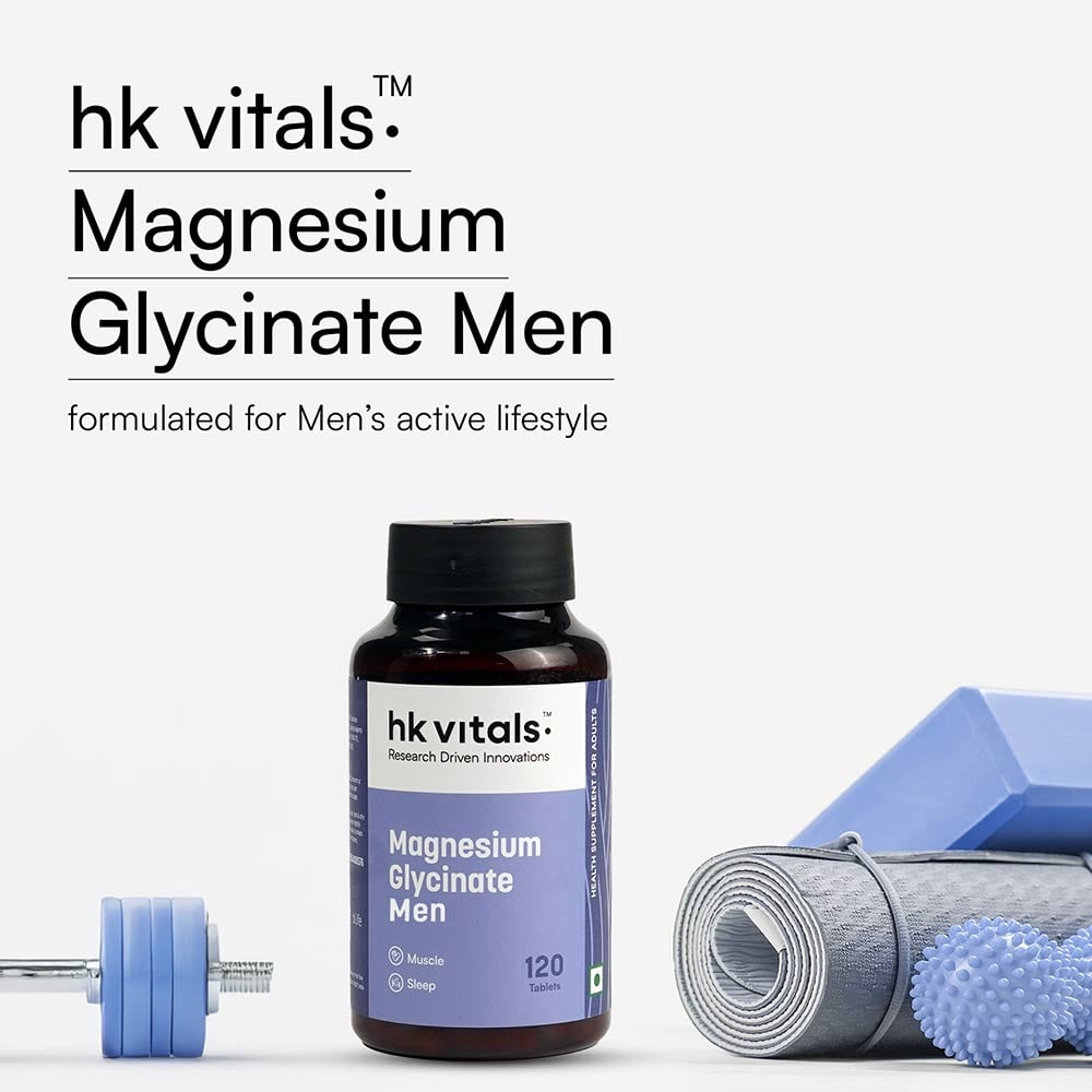 3 - HealthKart HK Vitals Magnesium Glycinate,  Unflavoured  120 tablet(s)