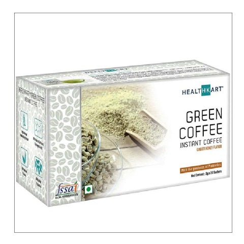 2 - HealthKart Instant Green Coffee,  20 sachets/pack  Honey Ginger 