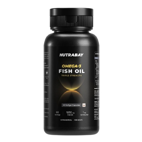 1 - Nutrabay Pro Omega 3 Fish Oil (Triple Strength),  60 capsules 