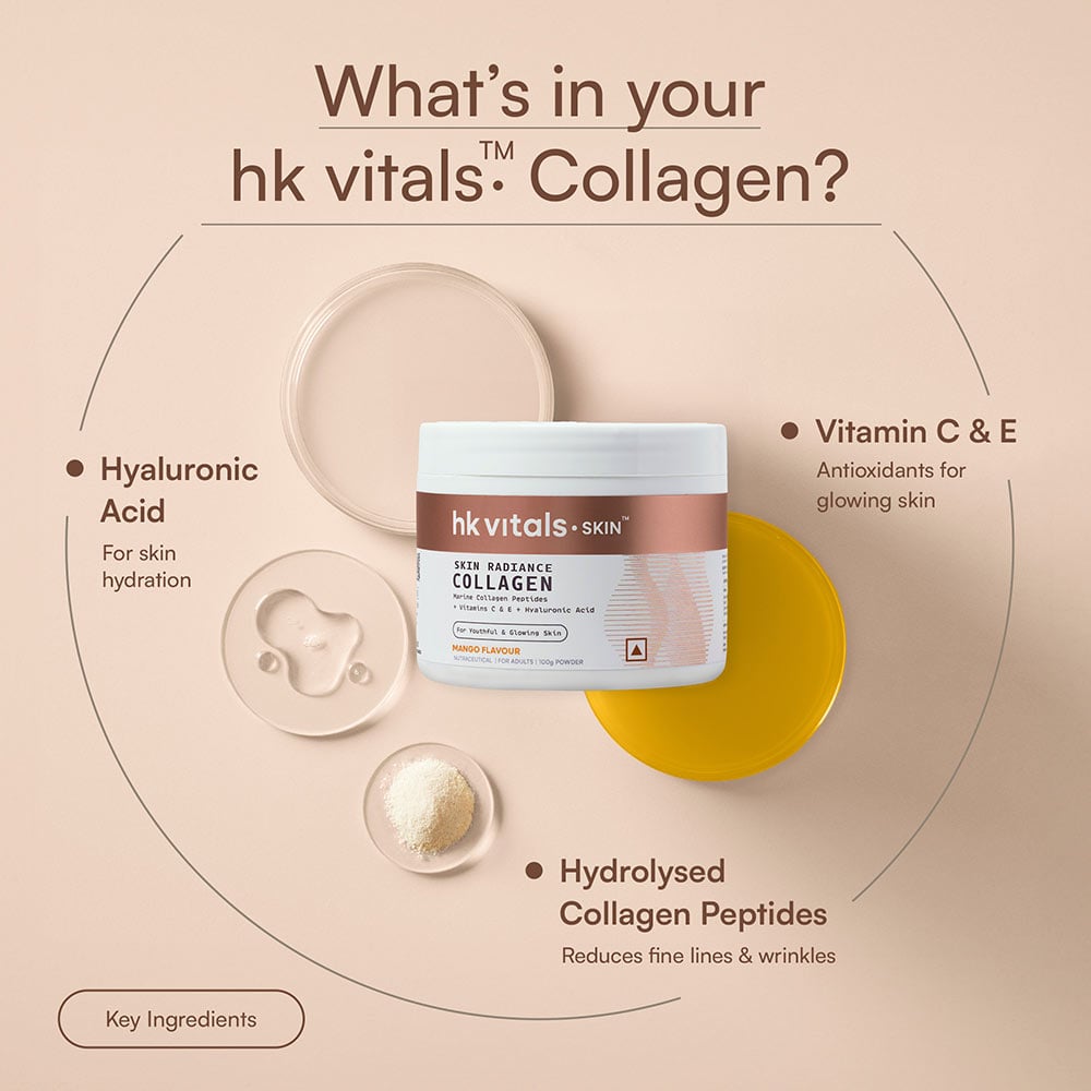 3 - HealthKart HK Vitals Skin Radiance Collagen,  100 g  Mango