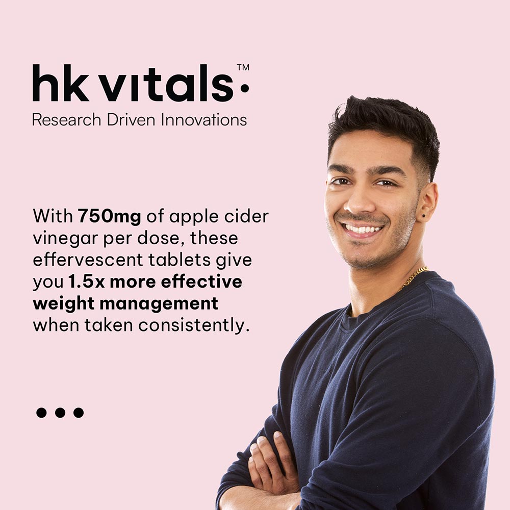 2 - HealthKart HK Vitals ACV 750 mg Effervescent,  15 tablet(s)  Watermelon