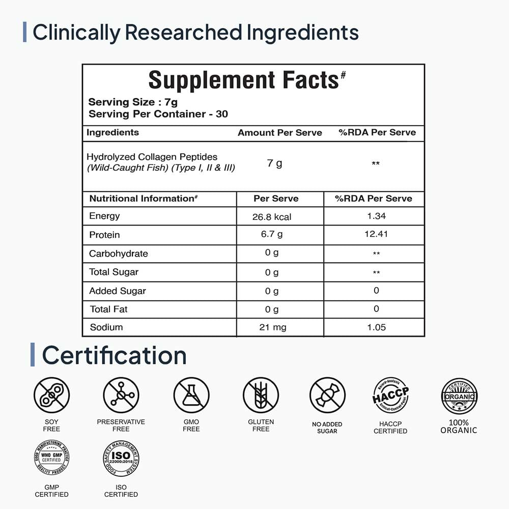 10 - Miduty Marine Collagen 4X,  210 g  Unflavoured 