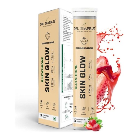 1 - DR. HARLE Glutathione Skin Glow Effervescent, Strawberry 15 tablet(s)