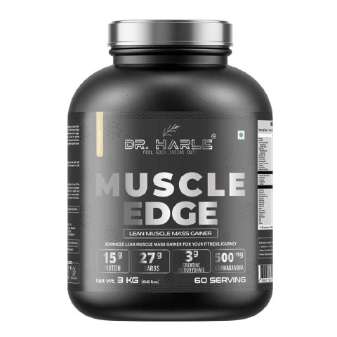 1 - DR. HARLE Muscle Edge Lean Muscle Mass Gainer,  6.6 lb  American Icecream 