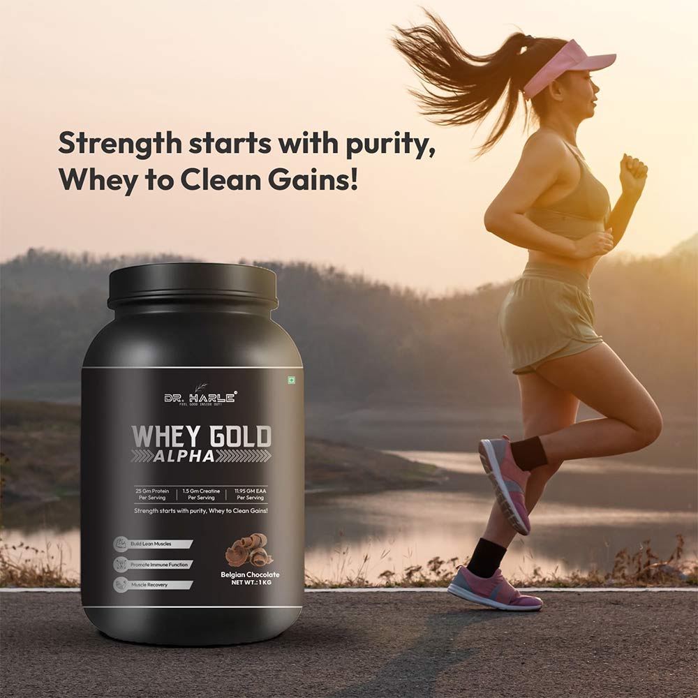 7 - DR. HARLE Alpha Whey Protein,  2.2 lb  Belgian Chocolate 
